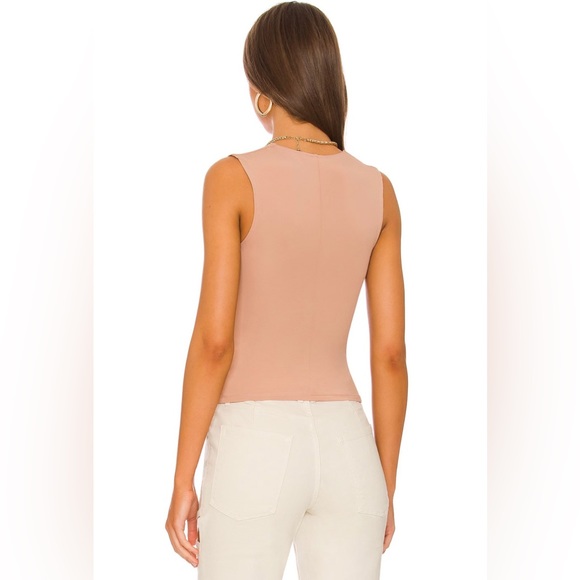 NWT! Free People S & M neutral Second Skin Cami tank. Deep neck. Thin 1/2 liner - Picture 5 of 14